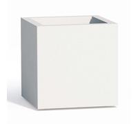 VASO RESINA H40 ALTO MODERNO CACHE POT MADE IN ITALY QUADRATO GIARDINO BIANCO