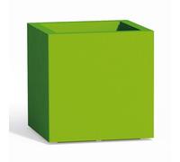 VASO RESINA H40 ALTO MODERNO CACHE POT MADE IN ITALY QUADRATO GIARDINO VERDE