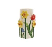 Vaso Home ESPRIT Bianco Multicolore Dolomite 17 X 18 X 26 cm