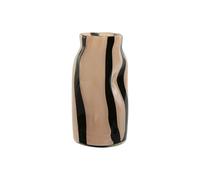 Vaso Home ESPRIT Nero Crema Cristallo Moderno 15 x 15 x 29,2 cm