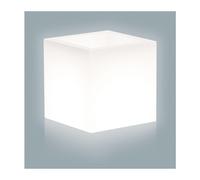 Vaso Home Light Cube 40 x 40XH41 Cm Bianco