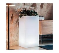 Vaso Home Light Cube Top 40 x 40XH80 Cm Bianco