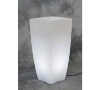 VASO HOME LIGHT QUADRO 33X33X70 CM GHIACCIO BIA- 1,0 pz