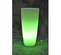 VASO HOME LIGHT TONDO GHIACCIO VERDE 33X70H ARREDO INTERNO ESTERNO GIARDINO