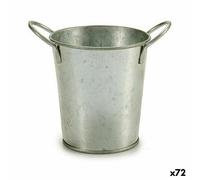 Vaso Ibergarden A52000-B Argentato Zinco Secchio 16 x 12 x 11 cm [72 Unità]