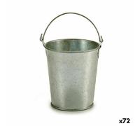 Vaso Ibergarden Argentato Zinco Secchio 15,5 x 11 x 11 cm 11,5 x 10 x 10 cm 1