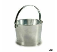 Vaso Ibergarden Argentato Zinco Secchio 25 x 30 x 26,5 cm 27 x 30 x 25 cm [12