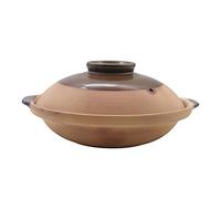 vaso in ceramica, Con coperchio Casseruola resistente alle alte temperature di argilla Stufato riso Pentola for stufato ad alta temperatura for uso domestico(1l)