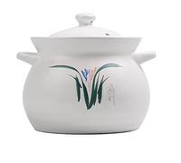 vaso in ceramica, Pentole in casseruola di terracotta, pentola, padella durevole, antiaderente, facile da pulire, resistente al freddo e calore(3.3l)