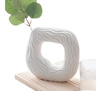 Vaso in ceramica | Vaso cava in ceramica per tulipano, affascinante vaso da tavolo in stile minimalismo, lussuoso ornamento decorativo per composizioni floreali, decorazione per scaffali Imtrub