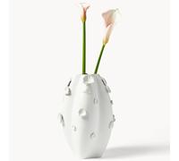 Vaso in ceramica Westwing Mar conchiglie decorativo bianco 31 cm