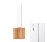 Vaso In Legno A Magnete Frigo - Vasi Di Legno Per Frigorifero | Magnete Frigorifero Vaso A Tubo Di Prova | Pentole Di Fiori Di Legno Magnetico | Vaso A Tubo Trasparente Piano Di Fiori In Frigo Magneti