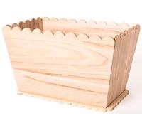 Vaso in legno di zattera 35 x 21,5 x 21 cm.