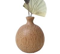 Vaso in legno - Dry Flower Holder | Rustic Farmhouse Style Flower Vases | White Oak Vaso Decor | Natural Home Decorative Vases Stand Vaso Ornamento Home Décor