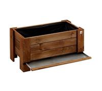 Vaso in Legno Kit Fioriera Rettangolare Orto Rialzato Urbano da Giardino Balcone