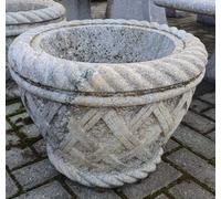 Vaso in marmo per giardino esterni cimitero, fioriera in pietra per giardino