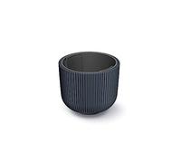 Vaso in plastica antracite con inserto Milly 24x20 cm