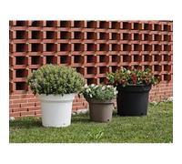 Vaso in plastica con sottovaso HYDRAL alta qualità resistente e duraturo