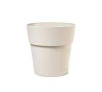 Vaso In Plastica Ethica Con Riserva Acqua, 30Cm, Gesso