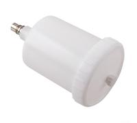 Vaso in plastica HVLP per spruzzatore di vernice SATA, tazza di ricambio per pistola a spruzzo compatibile con connettore a getto spruzzatore SATA, bianco, 18,7 x 10,2 cm