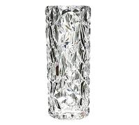 Vaso in plastica infrangibile infrangibile per la decorazione della casa, vaso spesso e trasparente per fiori a forma di diamante come vetro, vaso di grandi dimensioni per feste di nozze, 29 cm di