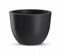 Vaso in plastica KADAX, rotondo, 35 cm, antracite