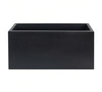 VASO IN POLIETILENE ANTRACITE 70X30X30 CM Realizzato in polietilene di alta qualità che lo rende facile da pulireSistema di ritenzione idrica interna per intervalli di tempo più lunghi tra le irrigazi