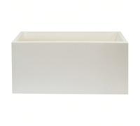 VASO IN POLIETILENE BIANCO 60x20x20 CM Realizzato in polietilene di alta qualità che lo rende facile da pulireSistema di ritenzione idrica interna per intervalli di tempo più lunghi tra le irrigazioni