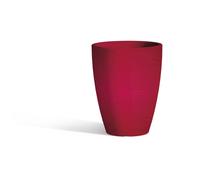 Vaso in Polimero Monacis Adone ROUND dimensioni 30x30x h 38 cm Capacità 17 Lt adatto interno esterno colore ROSSO nero - rosso,rosso