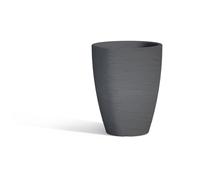 Vaso in Polimero Monacis Adone ROUND dimensioni 30x30x h 38 cm Capacità 17 Lt adatto interno esterno colore GRIGIO grigio