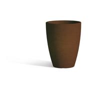 Vaso in Polimero Monacis Adone ROUND dimensioni 30x30x h 38 cm Capacità 17 Lt adatto interno esterno colore Marrone marrone