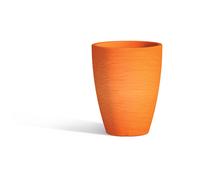 Vaso in Polimero Monacis Adone ROUND dimensioni 30x30x h 38 cm Capacità 17 Lt adatto interno esterno colore Arancio arancione