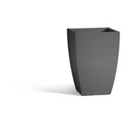 Vaso in Polimero Monacis Adone SQUARE dimensioni 27x27xh 37 cm Capacità 18 Lt adatto interno esterno colore Grigio grigio