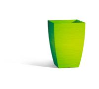 Vaso in Polimero Monacis Adone SQUARE dimensioni 27x27xh 37 cm Capacità 18 Lt adatto interno esterno colore Verde verde