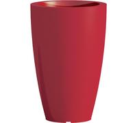 Vaso in Polimero Monacis PRISMA ROUND da tavolo o da terra h 50 dimensioni 33x33x h 50 cm Capacità 26 Lt adatto interno esterno colore ROSSO rosso