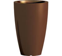 Vaso in Polimero Monacis PRISMA ROUND da tavolo o da terra h 50 dimensioni 33x33x h 50 cm Capacità 26 Lt adatto interno esterno colore MARRONE