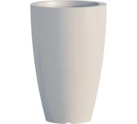 Vaso in Polimero Monacis PRISMA ROUND da tavolo o da terra h 50 dimensioni 33x33x h 50 cm Capacità 26 Lt adatto interno esterno colore Bianco bianco