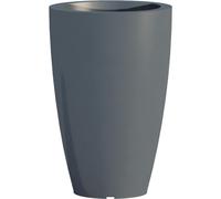 Vaso in Polimero Monacis PRISMA ROUND da tavolo o da terra h 50 dimensioni 33x33x h 50 cm Capacità 26 Lt adatto interno esterno colore GRIGIO
