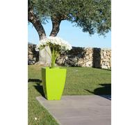 Vaso in Polimero Monacis PRISMA SQUARE da tavolo o da terra h 50 dimensioni 33x33x h 50 cm Capacità 32 Lt adatto interno esterno colore VERDE verde