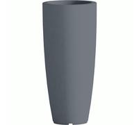 Vaso in Polimero Monacis STILO ROUND dimensioni 30x30x h 70 cm Capacità 12 Lt adatto interno esterno colore GRIGIO