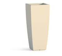 Vaso in Polimero Monacis Stilo Square Bianco dimensioni 33x33x h 70 cm Capacità 22 Lt adatto interno esterno colore BIANCO bianco