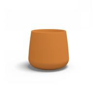 Vaso in Polimero TONDO GOCCIA dimensioni 65x65xh 55 cm Capacità 40 Lt adatto interno esterno colore impruneta arancio