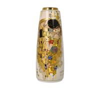 Vaso In Porcellana Goebel Il Bacio H: 26,5 Cm Gustav Klimt