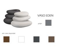 Vaso in resina a pietre svrapposte EDEN altezza cm. 47