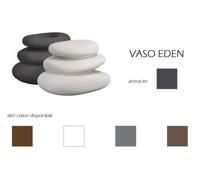 Vaso in resina a pietre svrapposte EDEN altezza cm. 47