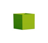 Vaso in resina cubico CUBE altezza cm. 40