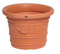Vaso In Resina D50 Festonato MOD Prestige Tondo Arredo Giardino
