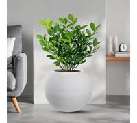 Vaso in resina da esterno interno per piante tondo a sfera di design d.40x33h...