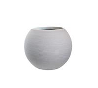 DIVINA GARDEN Vaso in resina da esterno interno per piante tondo a sfera di design d.40x33h Botticelli Beige