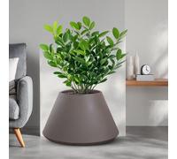 Vaso in resina da esterno interno per piante tondo conico design d.60x35h Str...